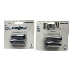 Micro Pedi Replacement Rollers 2-Pack Super Coarse Hard Dry Skin New Sealed